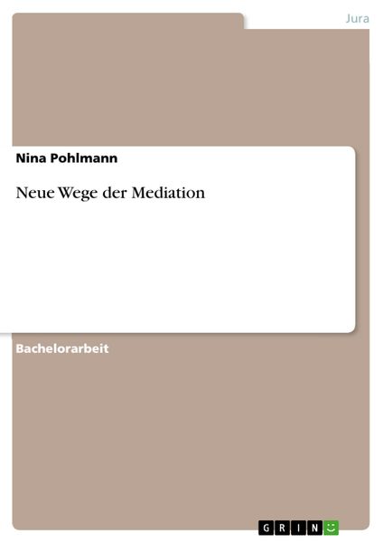 Produktbild: Neue Wege der Mediation