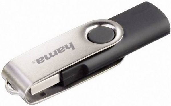 Produktbild: Hama Rotate USB-Stick 64GB Schwarz 104302 USB-A (USB 2.0)