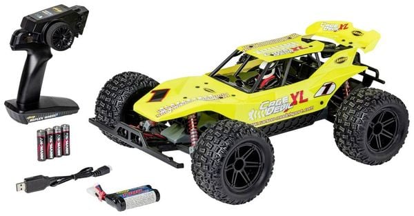 Carson RC Sport Cage Devil XL Gelb Brushed 1:10 RC Modellauto Elektro Buggy RtR 2,4GHz