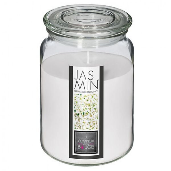 Duftkerze vr Jasmin 510g, weiss