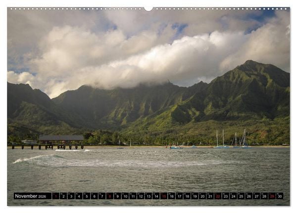 Produktbild: Wandern auf Hawaii - Berge im Pazifik (hochwertiger Premium Wandkalender 2026 DIN A2 quer), Kunstdruck in Hochglanz