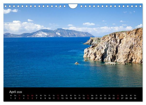 Produktbild: Liparische Inseln (Wandkalender 2026 DIN A4 quer), CALVENDO Monatskalender