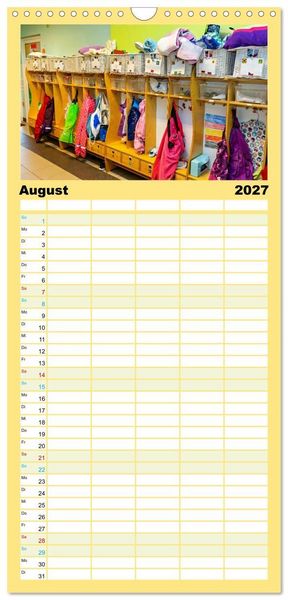 Produktbild: Familienplaner 2027 - Traumberuf - Erzieher:innen in der Kinderkrippe mit 5 Spalten (Wandkalender, 21 x 45 cm) CALVENDO