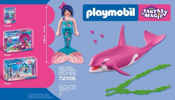 Produktbild: PLAYMOBIL 72106 Orca mit Meerjungfrau