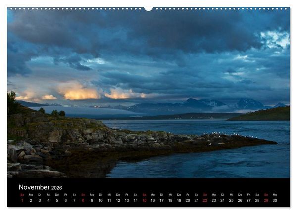 Produktbild: Norwegen - Faszination des Nordens (hochwertiger Premium Wandkalender 2026 DIN A2 quer), Kunstdruck in Hochglanz