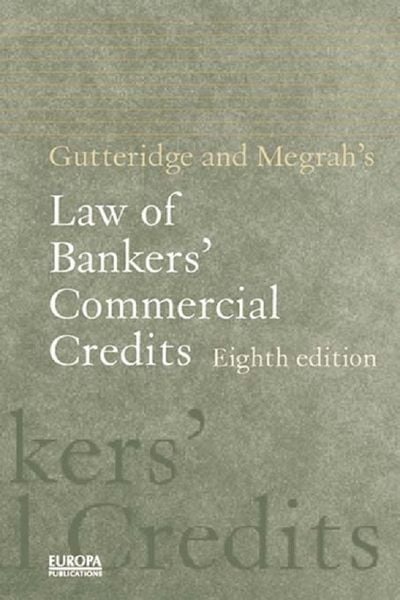 Produktbild: Gutteridge and Megrah's Law of Bankers' Commercial Credits