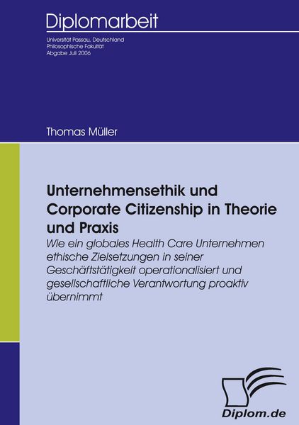 Produktbild: Unternehmensethik und Corporate Citizenship