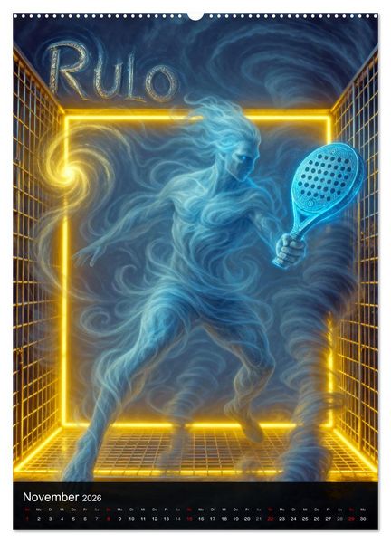 Produktbild: Padel G&ouml;tter (Wandkalender 2026 DIN A2 hoch), CALVENDO Monatskalender