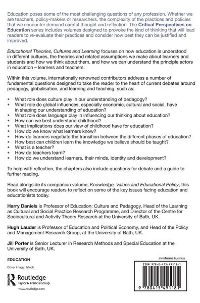 Produktbild: Educational Theories, Cultures and Learning