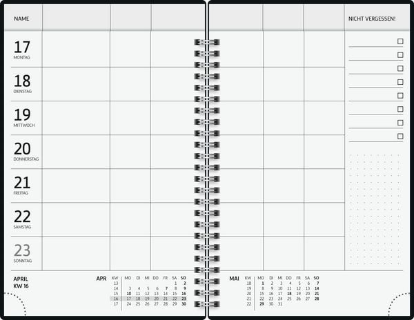 Produktbild: BRUNNEN 1070290037 Buchkalender Familienplaner 2027 "Flowers" A5, Papier