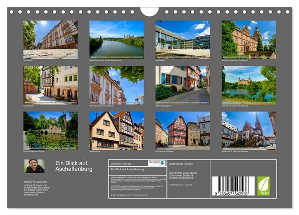Produktbild: Ein Blick auf Aschaffenburg (Wandkalender 2026 DIN A4 quer), CALVENDO Monatskalender