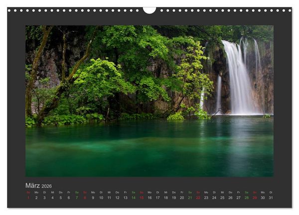 Produktbild: FALLENDE WASSER (Wandkalender 2026 DIN A3 quer), CALVENDO Monatskalender