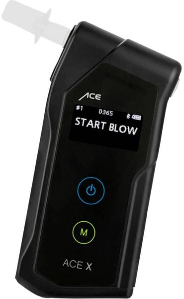 Produktbild: ACE X Alkoholtester Schwarz 0.0 bis 5 &permil; inkl. Display
