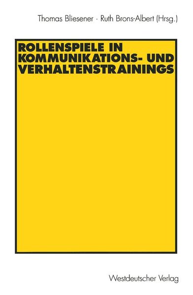 Produktbild: Rollenspiele in Kommunikations- und Verhaltenstrainings