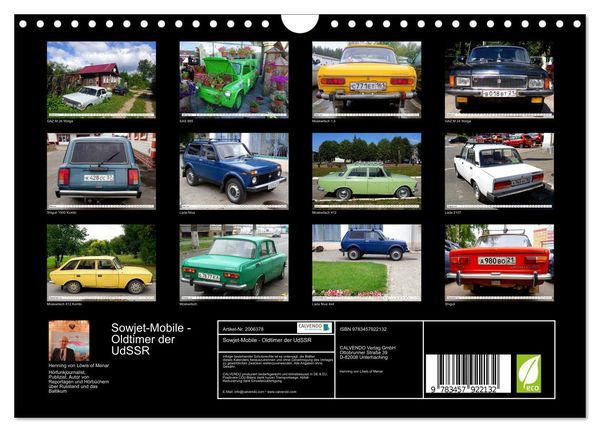 Produktbild: Sowjet-Mobile - Oldtimer der UdSSR (Wandkalender 2026 DIN A4 quer), CALVENDO Monatskalender