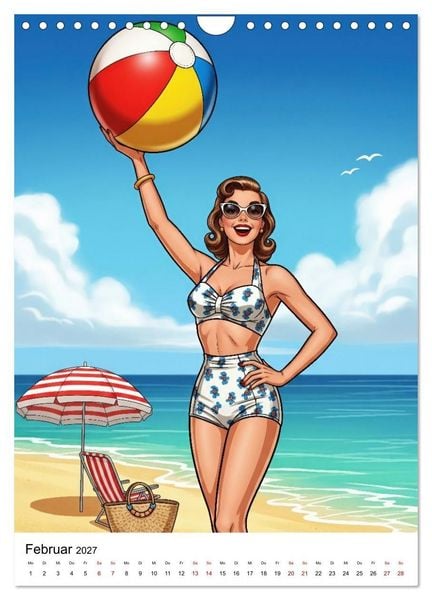 Produktbild: Charme & Kurven: Die Pin-ups der Golden 50s (Wandkalender 2027 DIN A4 hoch), CALVENDO Monatskalender