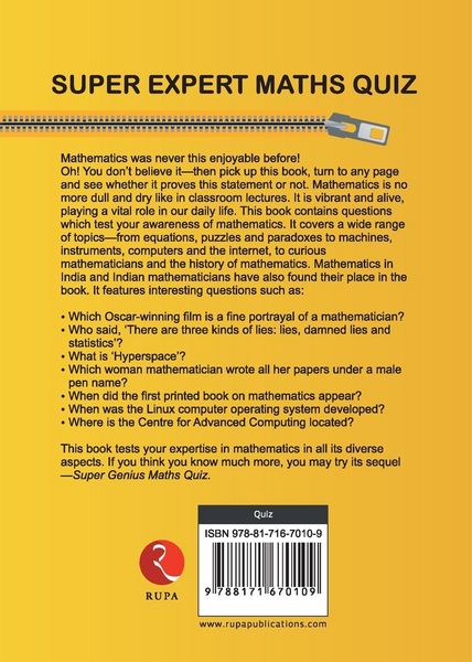 Produktbild: Rupa Book of Super Expert Maths Quiz