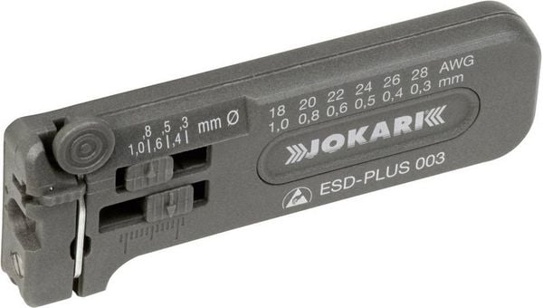 Produktbild: Jokari 40028 ESD-PLUS 002 ESD Drahtabisolierer Geeignet f&uuml;r PVC-Dr&auml;hte 0.25 bis 0.80mm