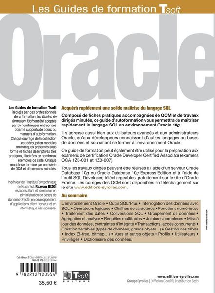 Produktbild: SQL pour Oracle 10g