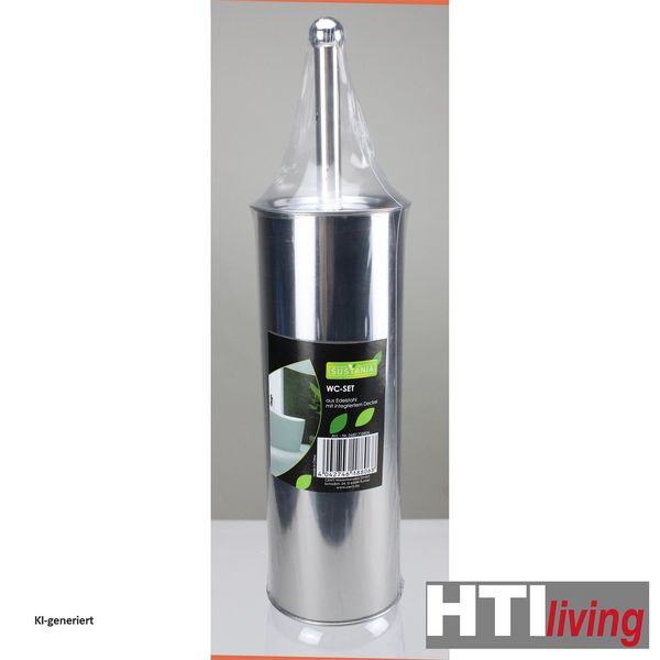 Produktbild: HTI-Living WC-Set Metall hochgl&auml;nzend WC-Set Metall hochgl&auml;nzend