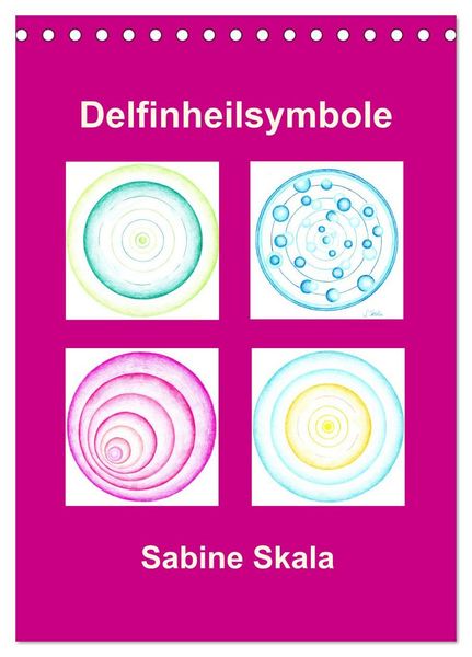 Produktbild: Delfinheilsymbole (Tischkalender 2027 DIN A5 hoch), CALVENDO Monatskalender