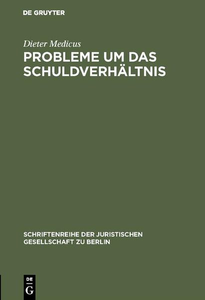 Produktbild: Probleme um das Schuldverh&auml;ltnis