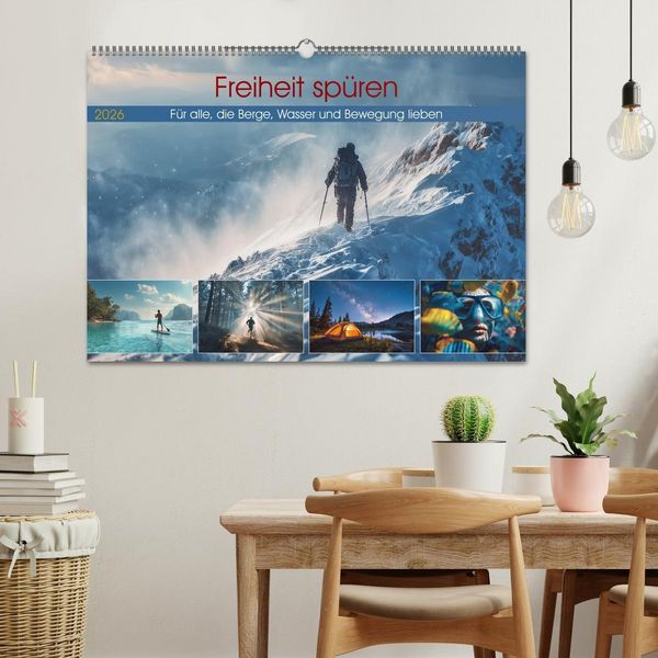 Produktbild: Freiheit sp&uuml;ren (Wandkalender 2026 DIN A2 quer), CALVENDO Monatskalender