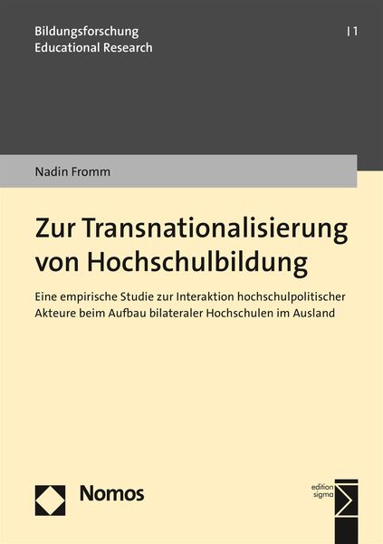 Produktbild: Zur Transnationalisierung von Hochschulbildung