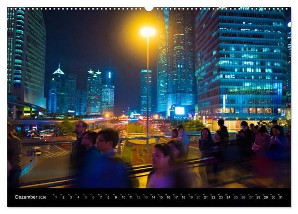 Produktbild: SHANGHAI - ohne Filter (Wandkalender 2026 DIN A2 quer), CALVENDO Monatskalender