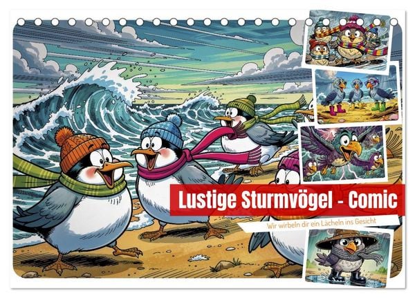 Produktbild: Lustige Sturmv&ouml;gel - Comic (Tischkalender 2027 DIN A5 quer), CALVENDO Monatskalender