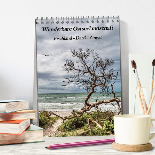 Produktbild: Wunderbare Ostseelandschaft Fischland-Dar&szlig;-Zingst (Tischkalender 2026 DIN A5 hoch), CALVENDO Monatskalender