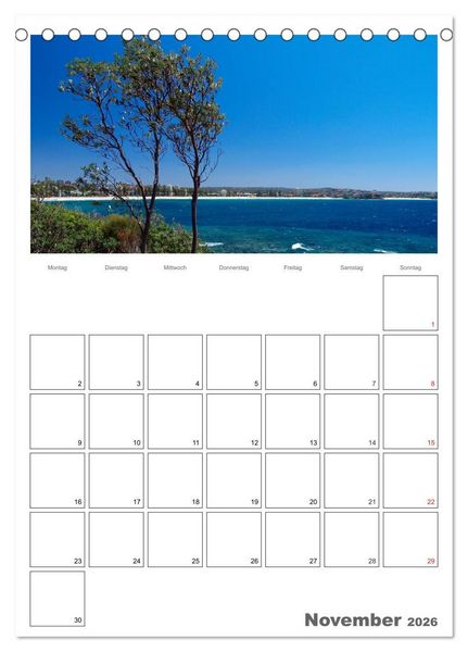 Produktbild: SYDNEY Terminplaner (Tischkalender 2026 DIN A5 hoch), CALVENDO Monatskalender