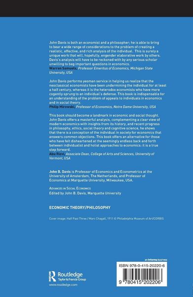 Produktbild: The Theory of the Individual in Economics