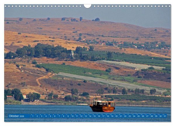 Produktbild: See Genezareth und Jordan-Fluss. Orte der Bibel (Wandkalender 2026 DIN A3 quer), CALVENDO Monatskalender