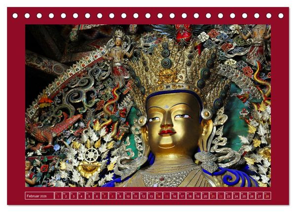 Produktbild: Buddhas & Bhodisattvas (Tischkalender 2026 DIN A5 quer), CALVENDO Monatskalender