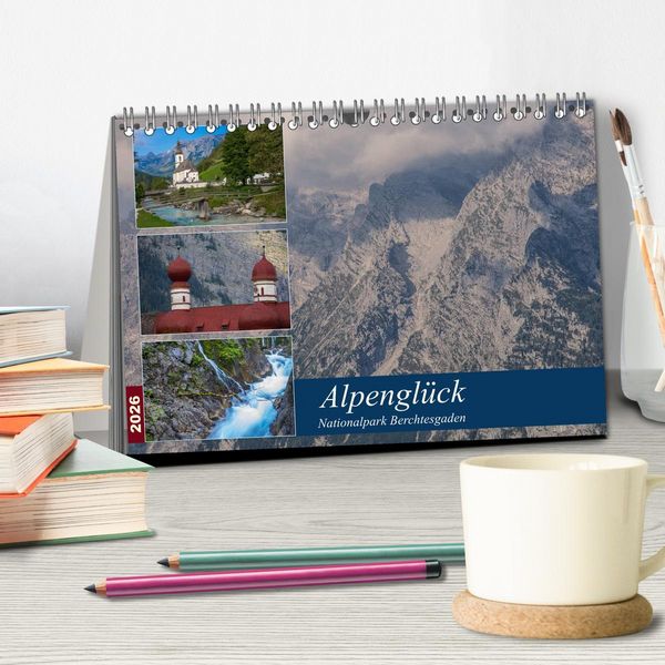 Produktbild: Alpengl&uuml;ck - Nationalpark Berchtesgaden (Tischkalender 2026 DIN A5 quer), CALVENDO Monatskalender
