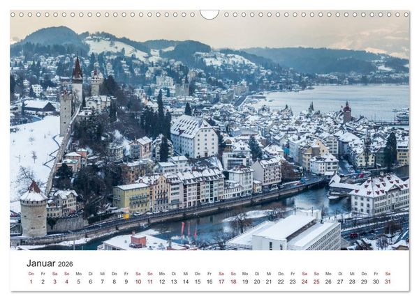 Produktbild: Schweiz - Die sch&ouml;nsten St&auml;dte (Wandkalender 2026 DIN A3 quer), CALVENDO Monatskalender