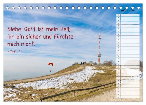 Produktbild: Heimat Hesselberg (Tischkalender 2026 DIN A5 quer), CALVENDO Monatskalender