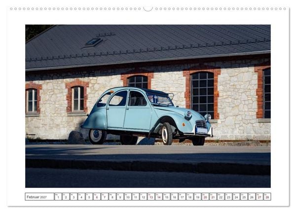 Produktbild: 2CV Pauline (hochwertiger Premium Wandkalender 2027 DIN A2 quer), Kunstdruck in Hochglanz