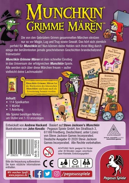 Produktbild: Pegasus - Munchkin, Grimme M&auml;ren,