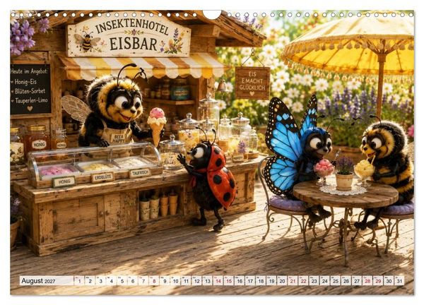 Produktbild: Das Hotel der kleinen Fl&uuml;gel (Wandkalender 2027 DIN A3 quer), CALVENDO Monatskalender