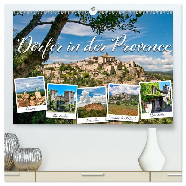 Dörfer in der Provence (hochwertiger Premium Wandkalender 2026 DIN A2 quer), Kunstdruck in Hochglanz