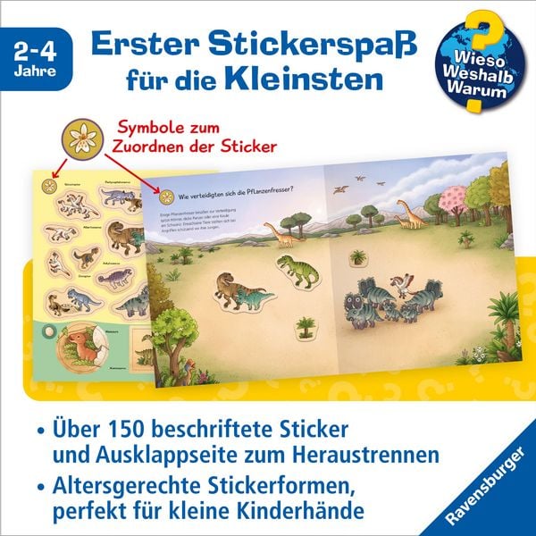 Produktbild: Wieso? Weshalb? Warum? junior Stickerheft - Dinosaurier