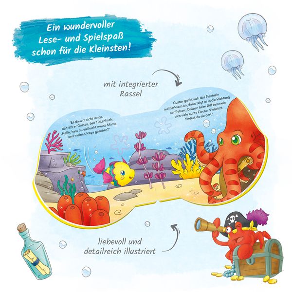 Produktbild: Tr&ouml;tsch Pappenbuch Rasselbuch Mein kleiner Fisch