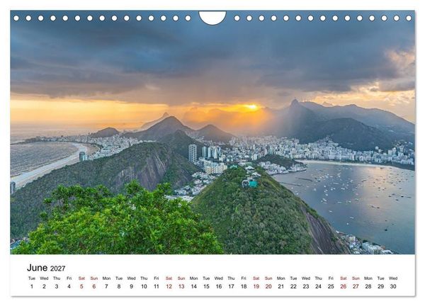 Produktbild: RIO DE JANEIRO Contrasts. Colors. Light. (Wall Calendar 2027 DIN A4 landscape), CALVENDO 12 Month Wall Calendar