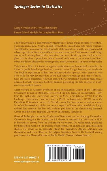 Produktbild: Linear Mixed Models for Longitudinal Data