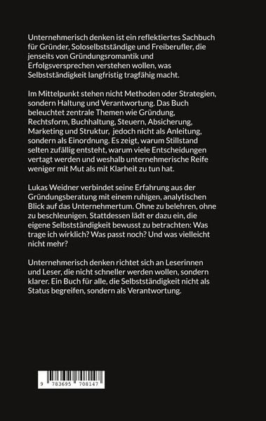 Produktbild: Unternehmerisch denken