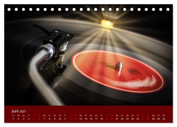 Produktbild: Vinyl im Fokus (Tischkalender 2027 DIN A5 quer), CALVENDO Monatskalender