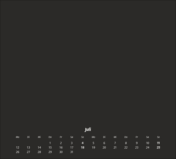 Produktbild: times&more Bastelkalender schwarz 2027