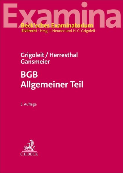 Produktbild: BGB Allgemeiner Teil